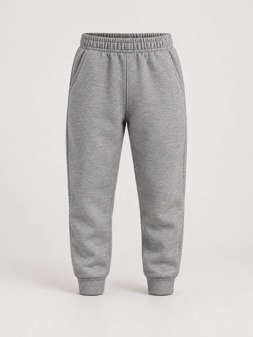 Calça Mini Play, cor cinza, vista frontal