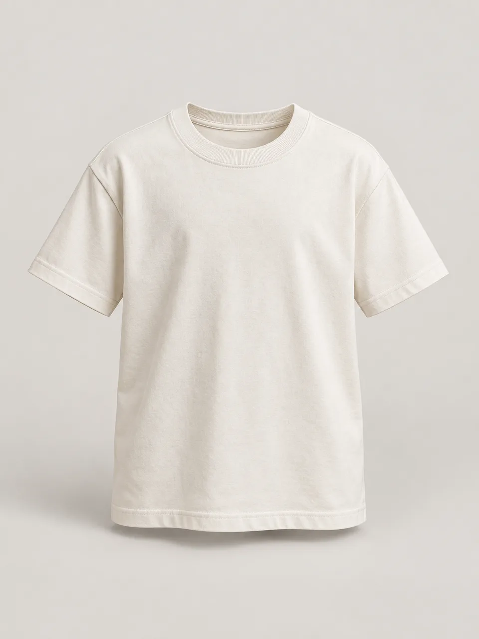 Camiseta Mini Essential, cor branco, vista frontal
