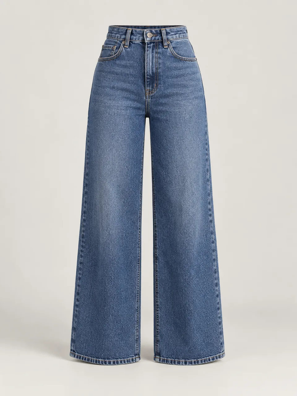 Jeans Wide 90, cor índigo, vista frontal